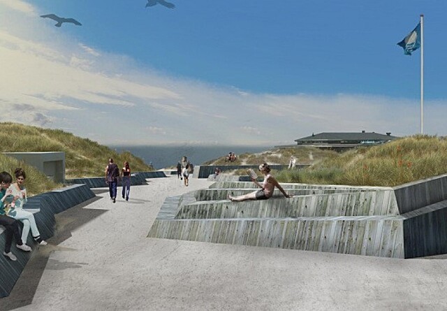 Nyt kystprojekt skal binde populær strand sammen med byen
