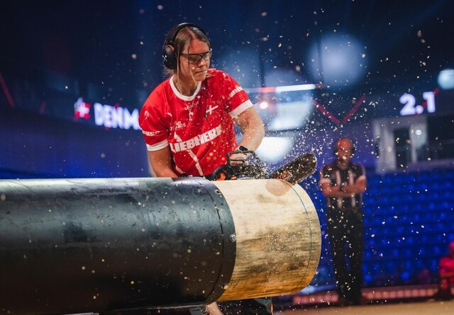 Danmark skriver historie med første kvinde til VM i Timbersports
