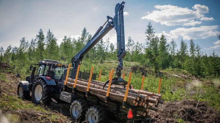 15 ton skovvogn med midjelås på Langesø