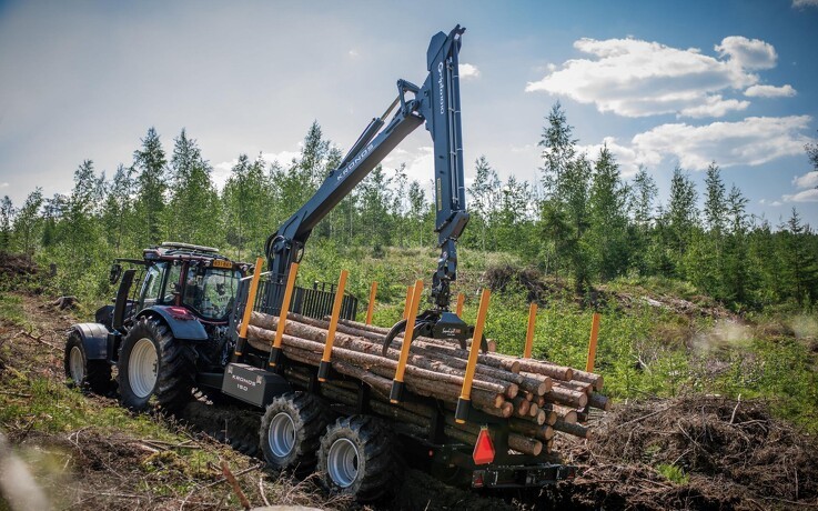 15 ton skovvogn med midjelås på Langesø